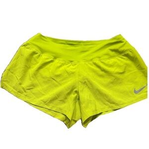 Nike Women's Bright Yellow Athletic Shorts